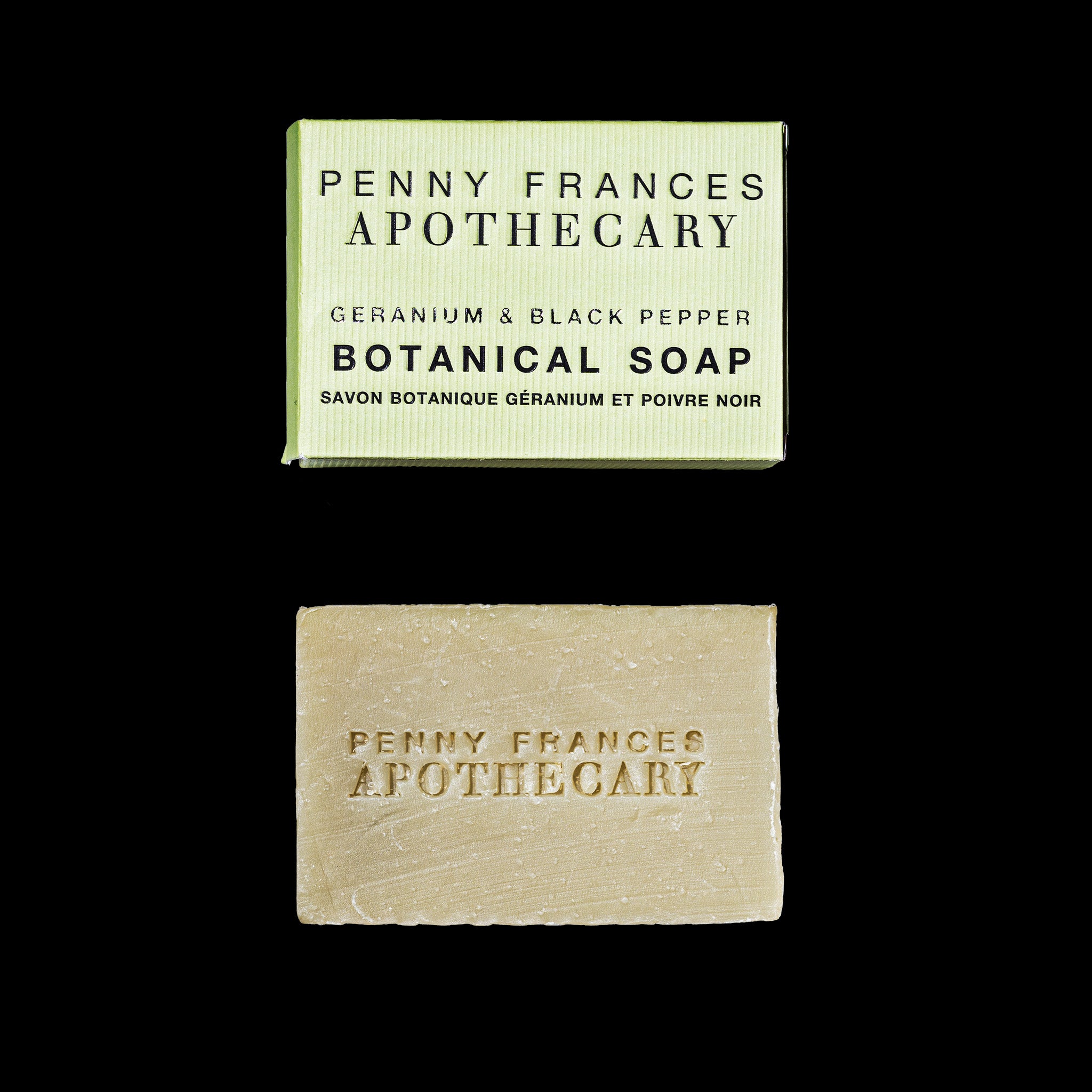 Geranium & Black Pepper Botanical Cold Process Soap Bar 5 oz